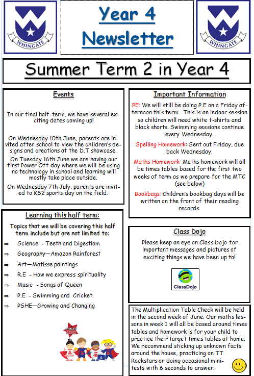 Summer 2 Newsletter